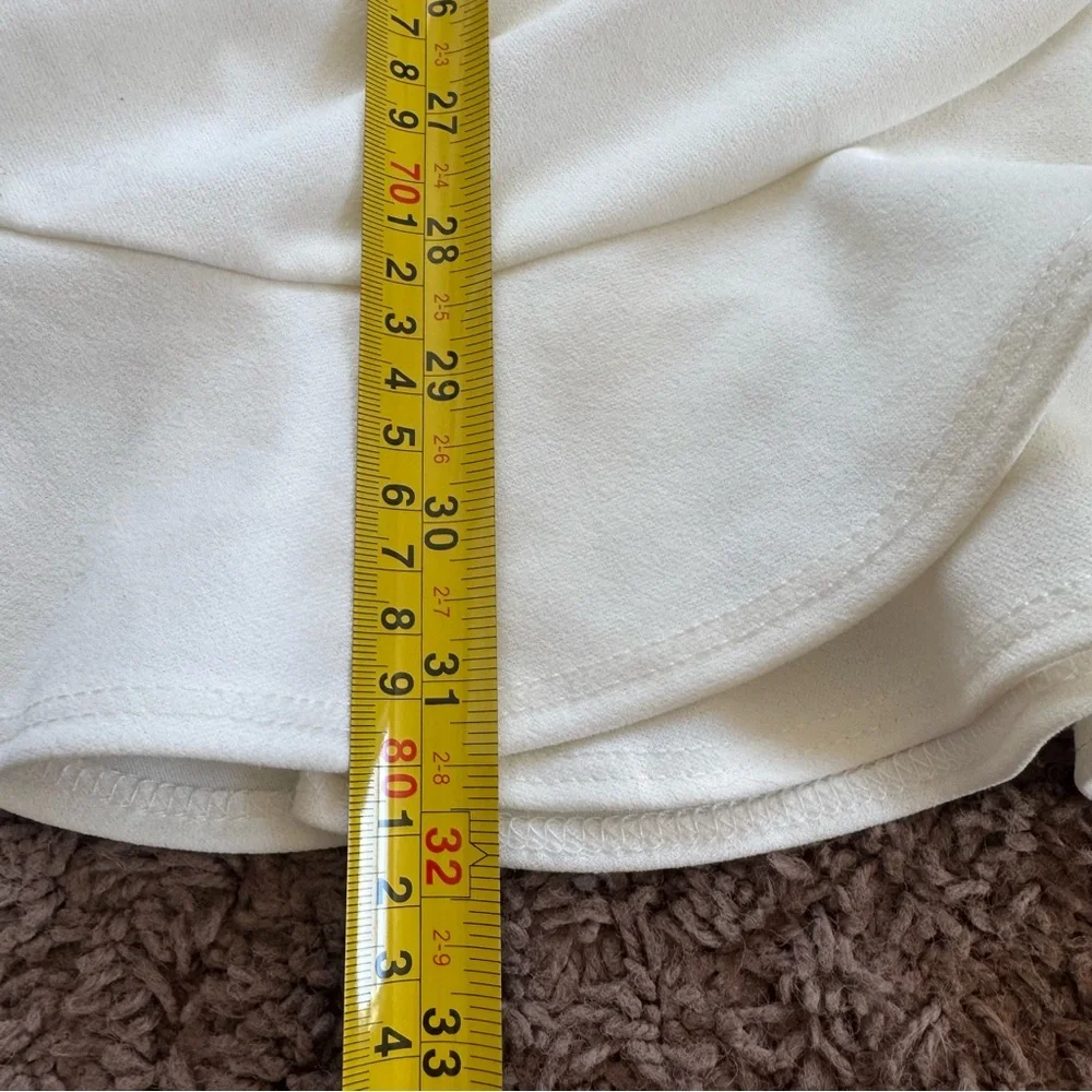 Blue Blush White Ruffled Wrap Dress Sleeveless S Small - Picture 8 of 10